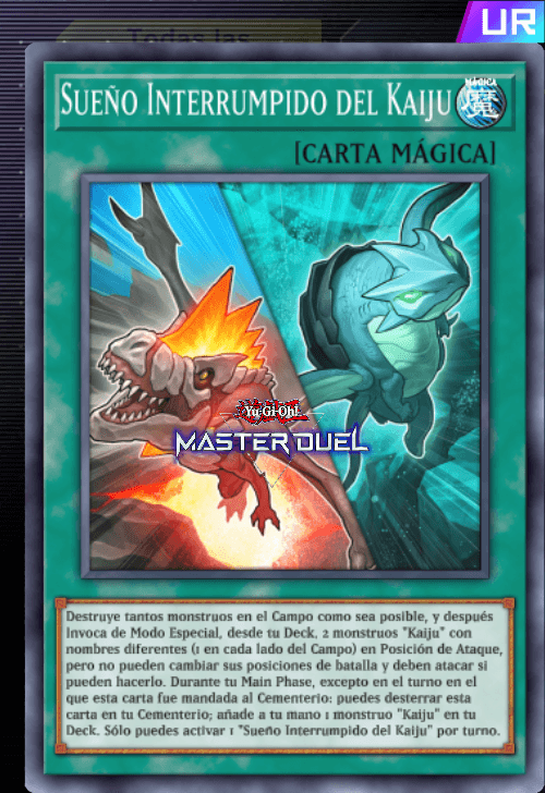 Sue O Interrumpido Del Kaiju Carta Bonyou S Yu Gi Oh Master Duel