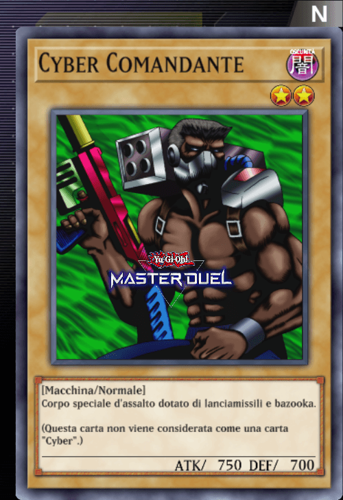 Cyber Comandante Carta Bonyou S Yu Gi Oh Master Duel