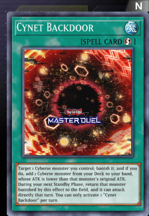 Cynet Backdoor - Card | bonyou's Yu-Gi-Oh! Master Duel