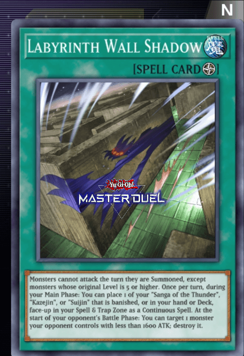 Labyrinth Wall Shadow - Card | bonyou's Yu-Gi-Oh! Master Duel Labyrinth Wall Shadow - Card | bonyou's Yu-Gi-Oh! Master Duel